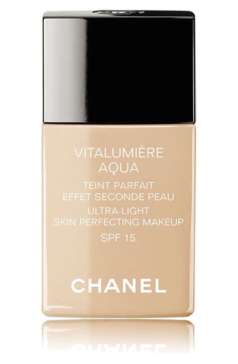 chanel vitalumiere aqua spf 15 foundation|chanel vitalumiere foundation color chart.